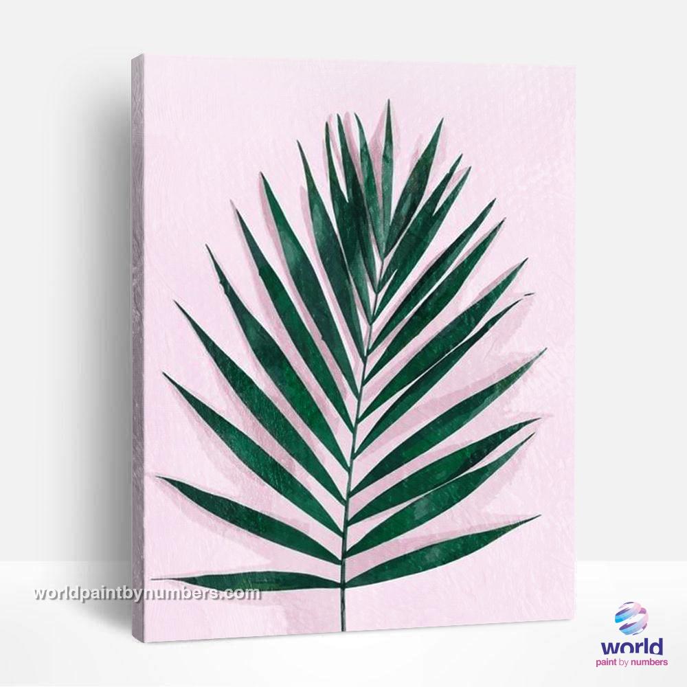 Palmier Areca - Collection Feuilles - Kits de peinture mondiale par numéros™ à faire soi-même