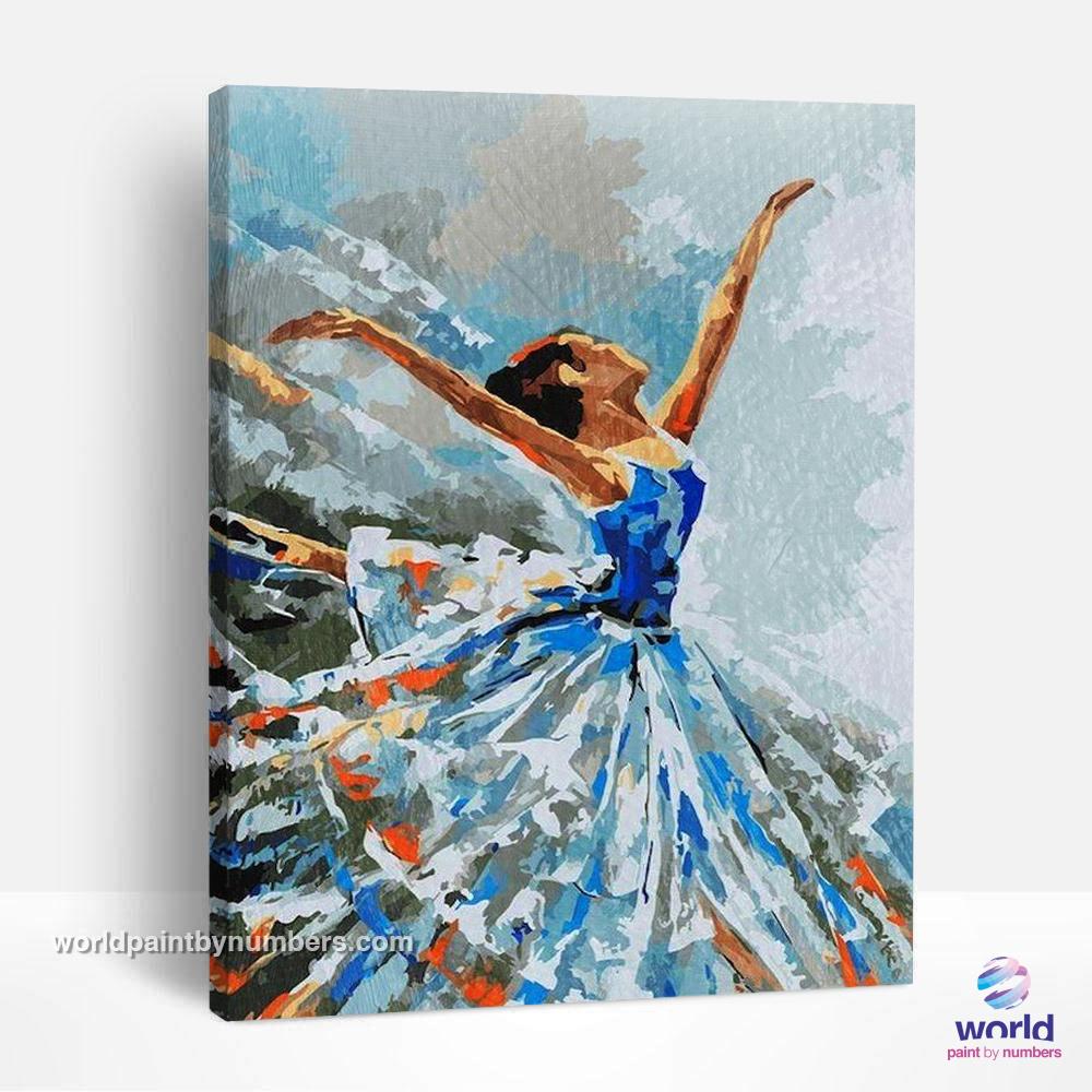 Belle danseuse de ballet - Kits de peinture du monde par numéros™ à faire soi-même