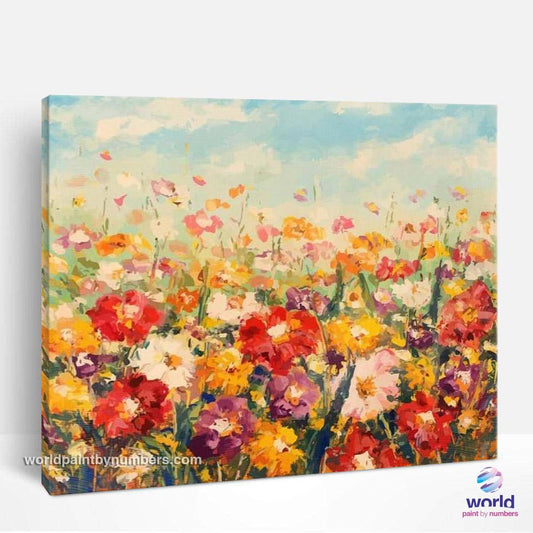 Magnifique jardin fleuri - Kits de peinture par numéros™ à faire soi-même