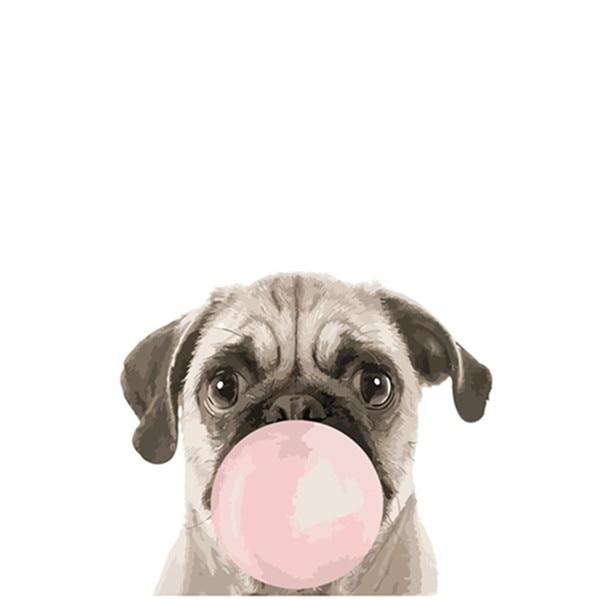 Chien Bubble Gum - Kits de peinture du monde par numéros™ à faire soi-même