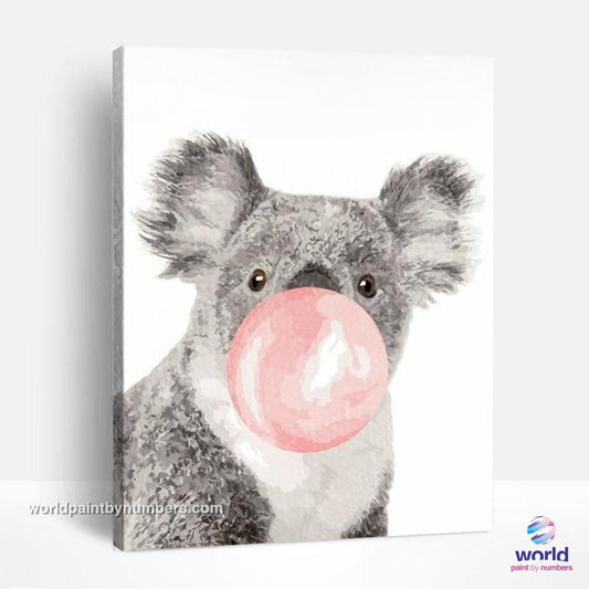 Bubble Gum Koala - Kits de peinture par numéros™ à faire soi-même