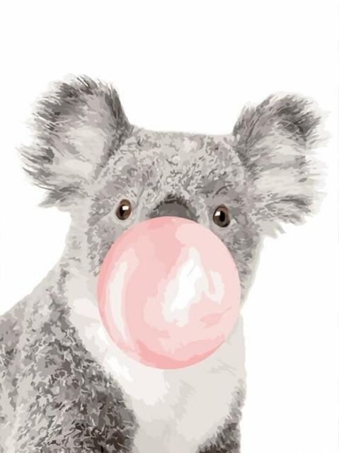 Bubble Gum Koala - Kits de peinture par numéros™ à faire soi-même