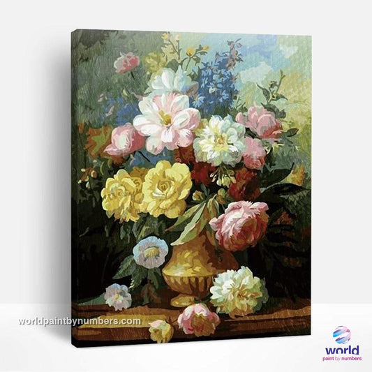 Arrangement de roses classiques - Kits World Paint by Numbers™ DIY