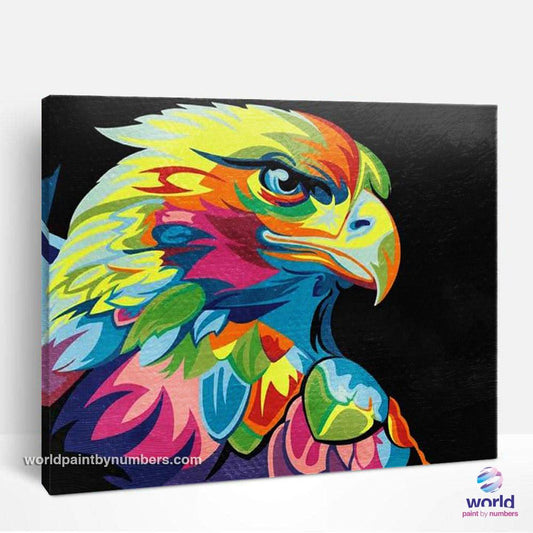 Aigle coloré - Kits de peinture du monde par numéros™ à faire soi-même