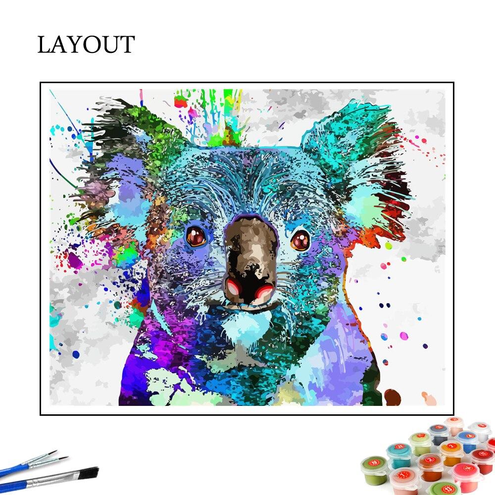 Koala coloré - Peinture du monde par numéros™ Kits