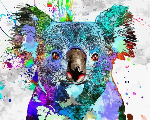 Koala coloré - Peinture du monde par numéros™ Kits