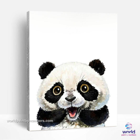 Panda mignon - Kits de peinture par numéros™ du monde à faire soi-même