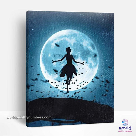 Fairy Moon - Kits de peinture par numéros du monde à faire soi-même