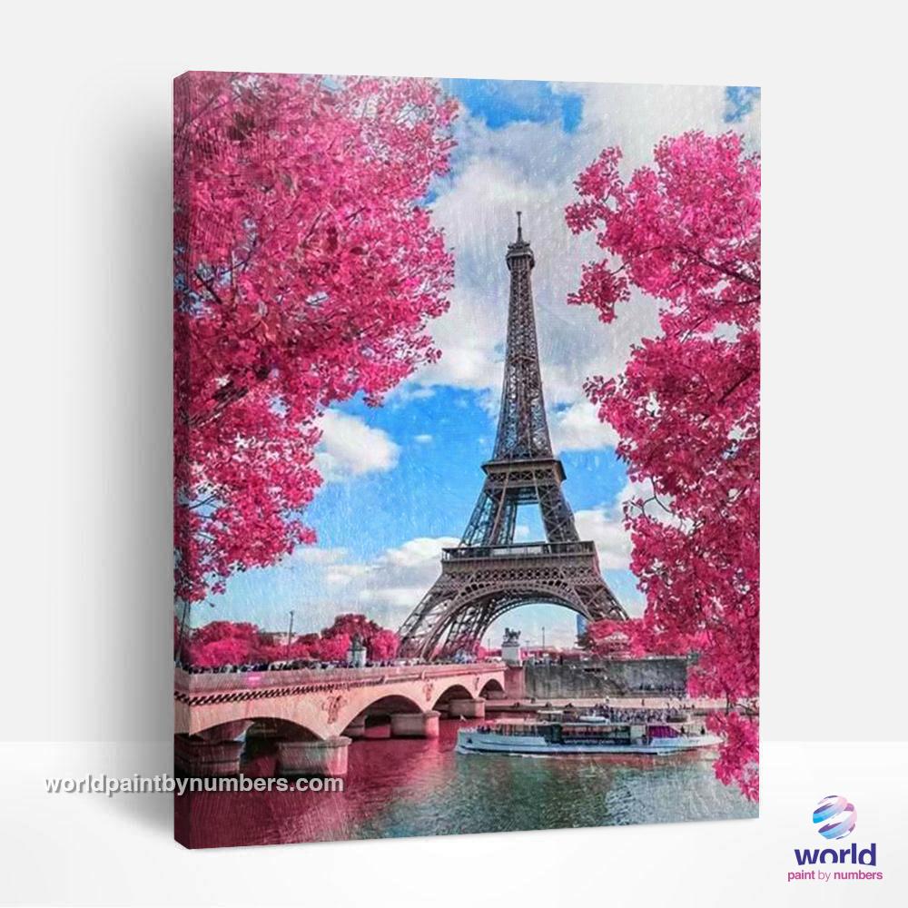 Paris fleuri - Kits de peinture par numéros™ du monde à faire soi-même