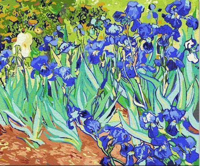 Iris de Vincent Van Gogh - Kits de peinture du monde par numéros™ à faire soi-même