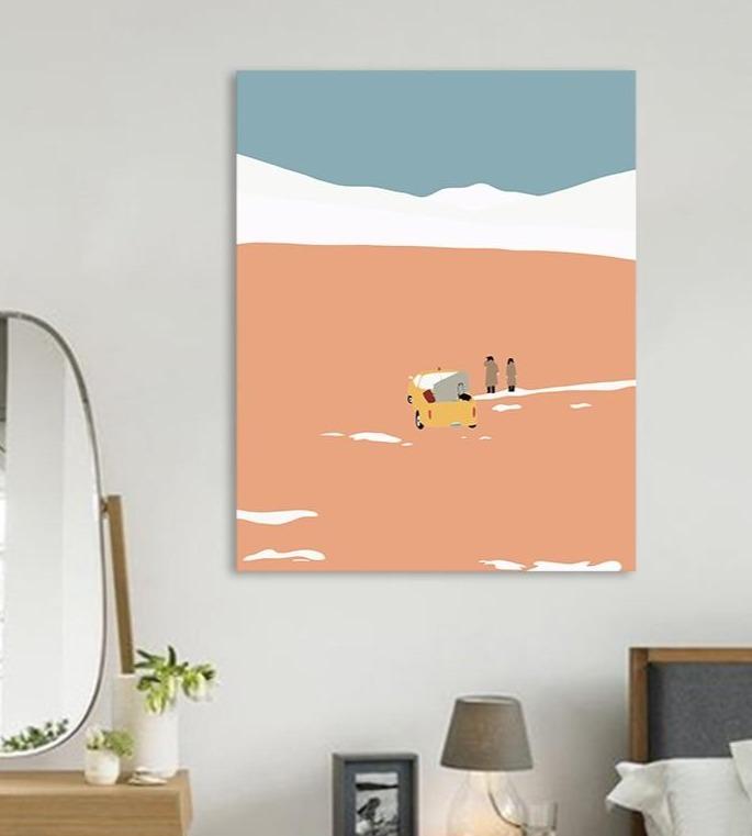 Jeep Ride in the Dunes - Collection Minimalisme Tropical - World Paint by Numbers™ Kits