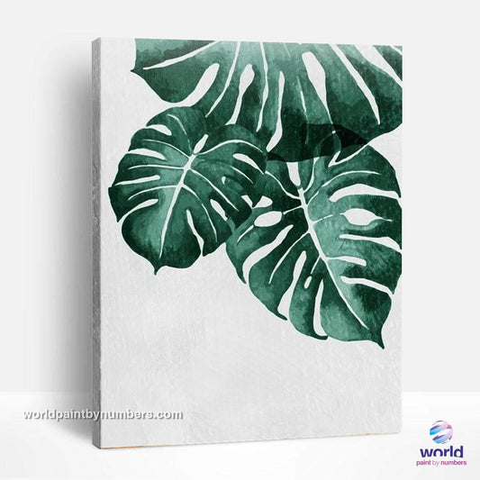 Monstera deliciosa - Collection Feuilles - Kits Monde Peinture par Numéros™