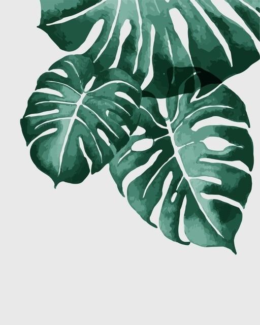 Monstera deliciosa - Collection Feuilles - Kits Monde Peinture par Numéros™