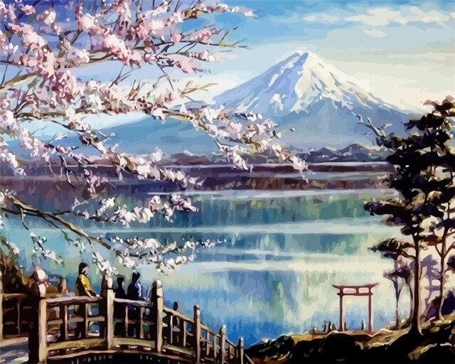 Mont Fuji, Japon - Kits de peinture par numéros™ du monde à faire soi-même