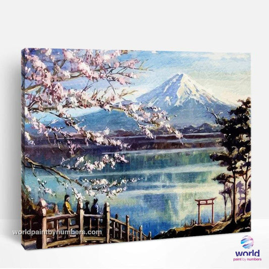 Mont Fuji, Japon - Kits de peinture par numéros™ du monde à faire soi-même