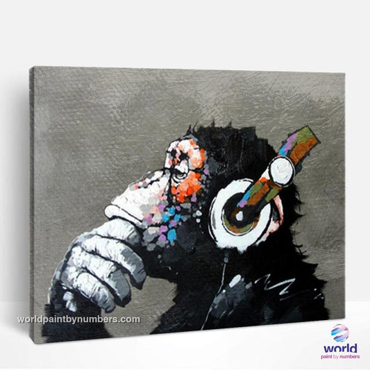 Music Monkey - Kits de peinture du monde par numéros™ à faire soi-même