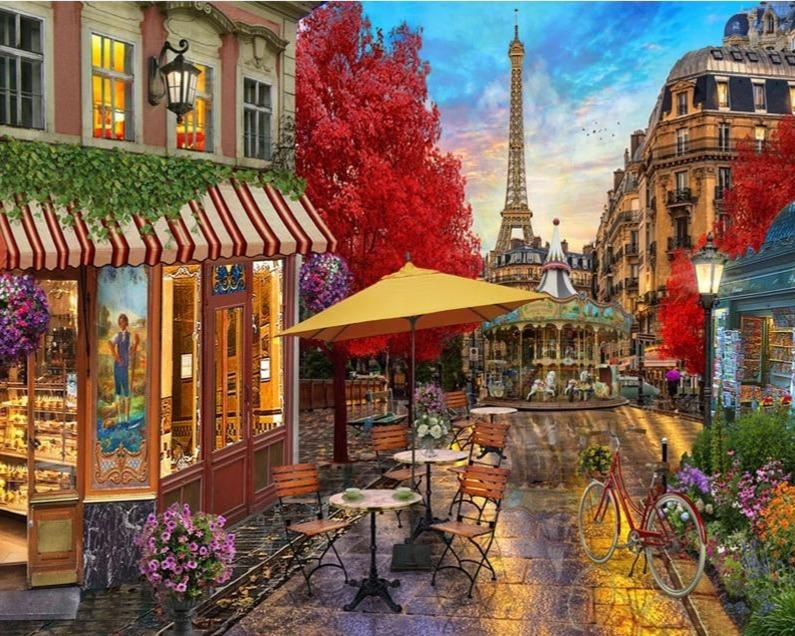 Marché de rue de Paris - Kits World Paint by Numbers™