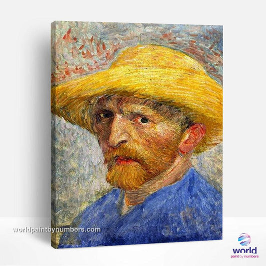 Autoportrait, 1887 par Vincent van Gogh - Kits de peinture du monde par numéros™ à faire soi-même