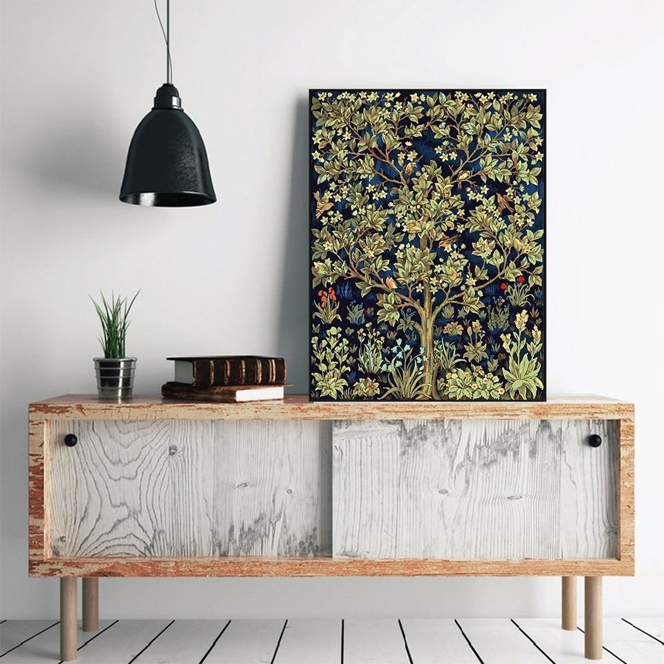 Arbre de vie par William Morris - Kits de peinture du monde par numéros™ à faire soi-même